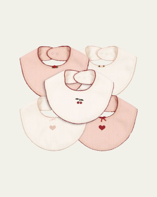 Girl's Minna 5-Pack Bib Set
